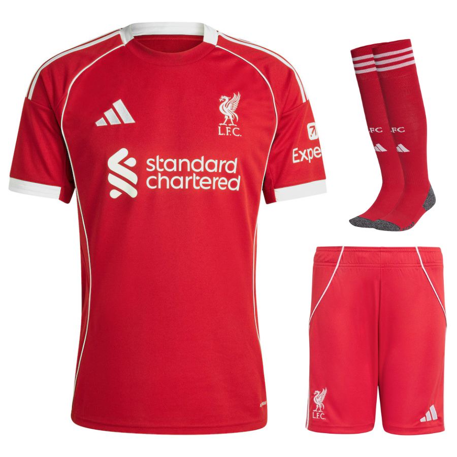 Maillot Kit Enfant Liverpool Domicile 2025/26