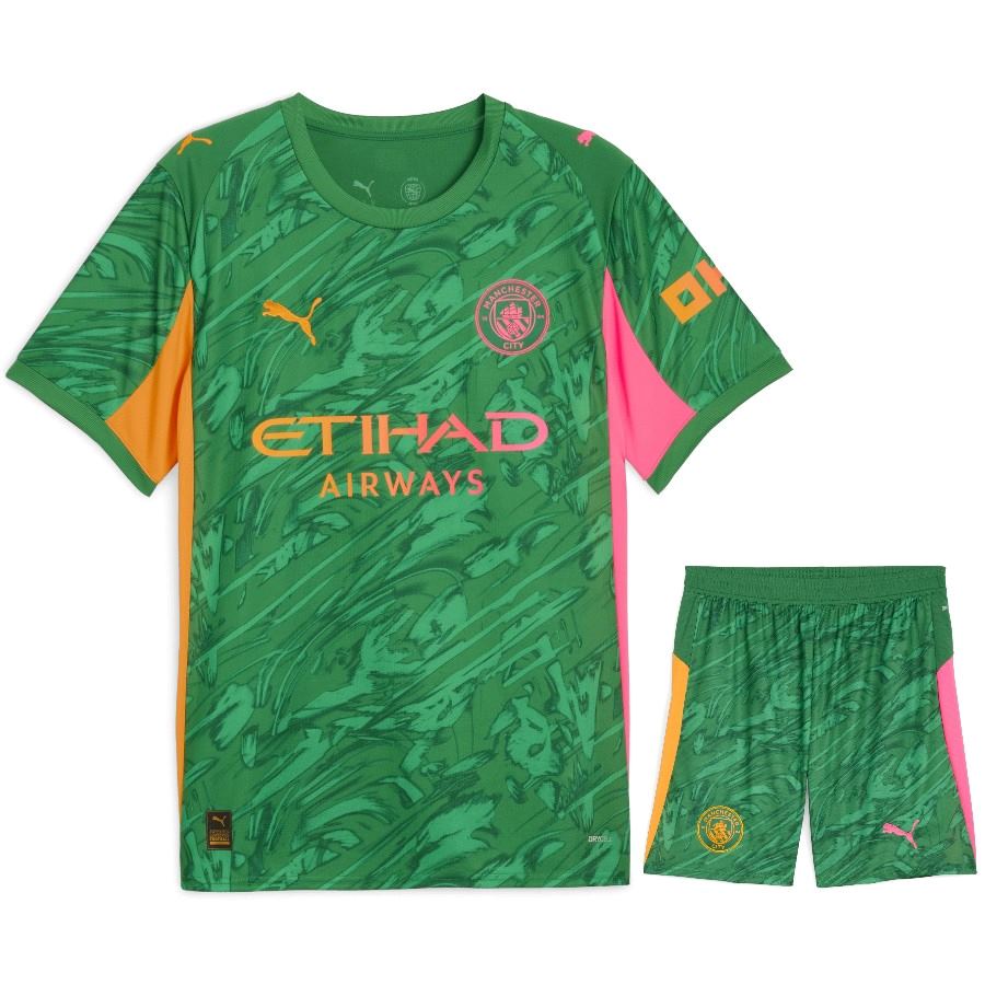 Maillot Kit Enfant Manchester City Domicile Gardien 2025/26