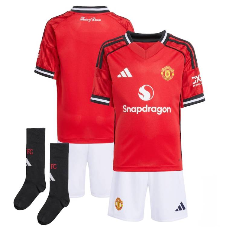 Maillot Kit Enfant Manchester United Domicile 2025/26