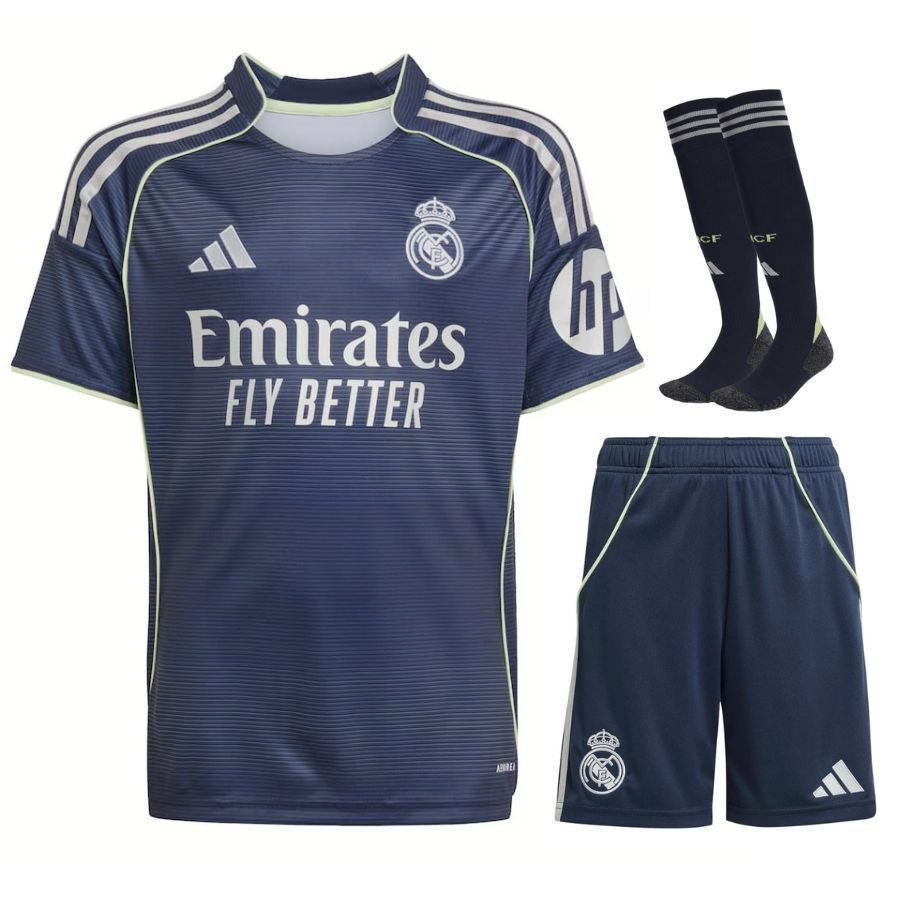Maillot Kit Enfant Real Madrid Exterieur 2025/26